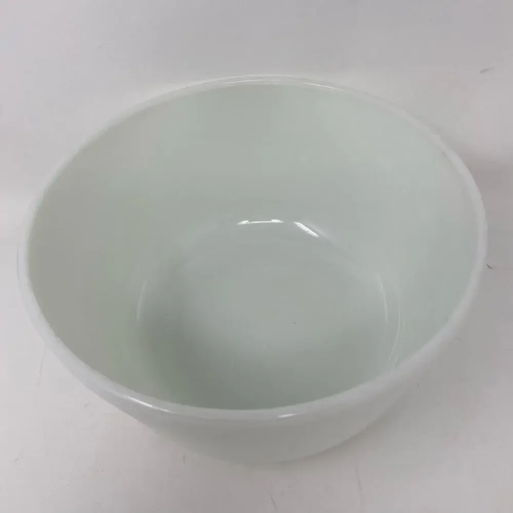 Pyrex white glass ribbed mixing bowl vintage #31 - Picture 6 of 8